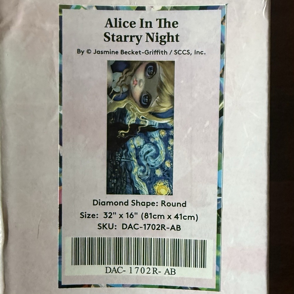 Diamond Art Club - Alice In The Starry Night - Jasmine Becket-Griffith Round NEW